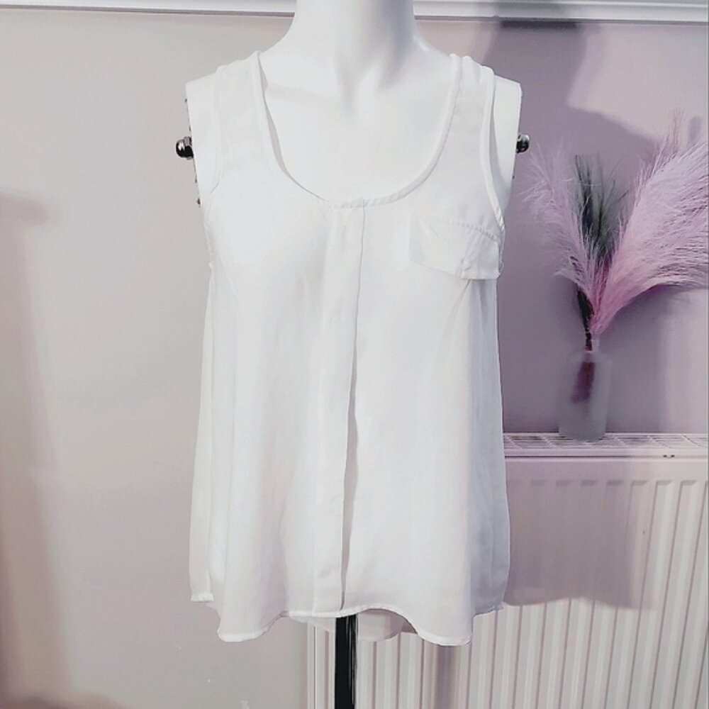 High Low Racerback Blouse- Size Small - Picture 2 of 2